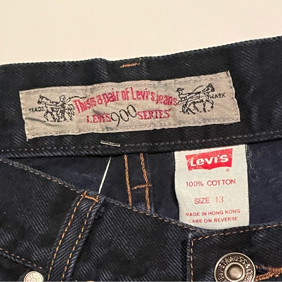 High-Rise Straight Leg Women’s Jeans - Dark Blue - Picture 5 of 16